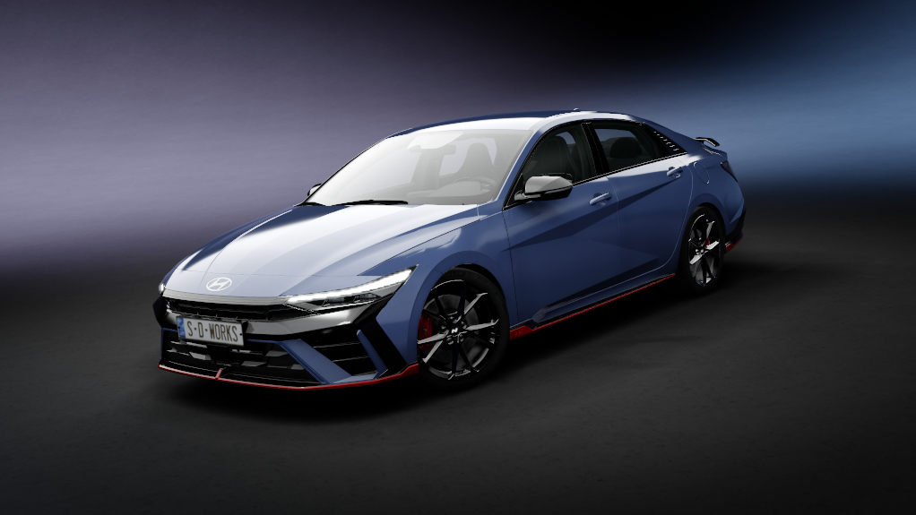 Hyundai Elantra N Tuned, skin Meta_Blue_Pearl