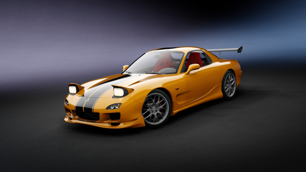 Mazda RX-7 Tuned LHD, skin 11_orange_s1
