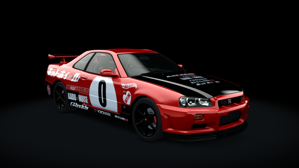 Nissan Skyline GTR R34 TRSC, skin 00_hot_wheels_red