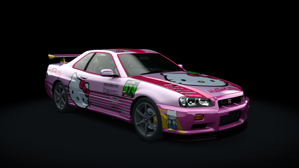 Nissan Skyline GTR R34 TRSC, skin 974_Kitty
