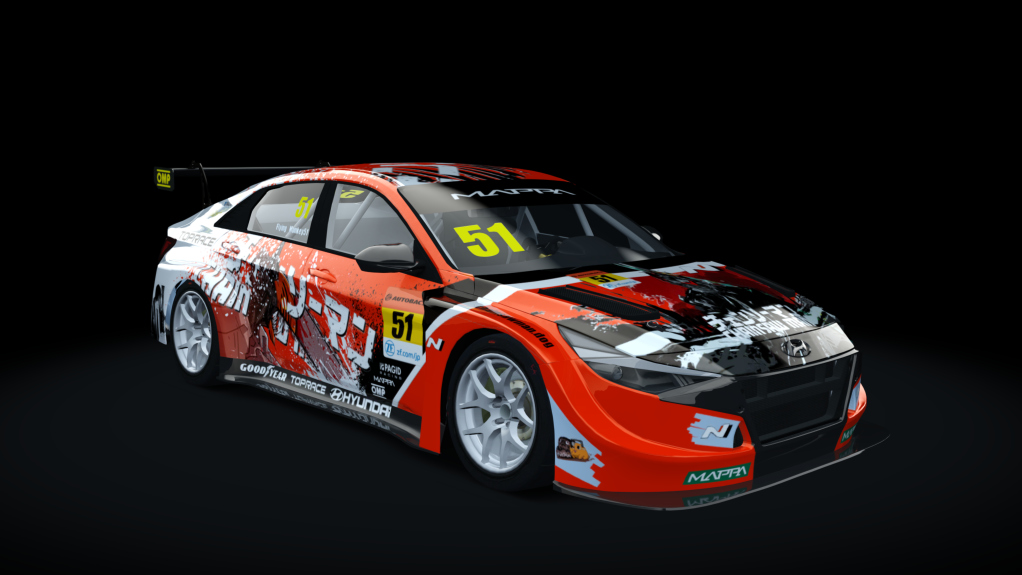 Hyundai Elantra N TCR, skin 51_ChainsowMan