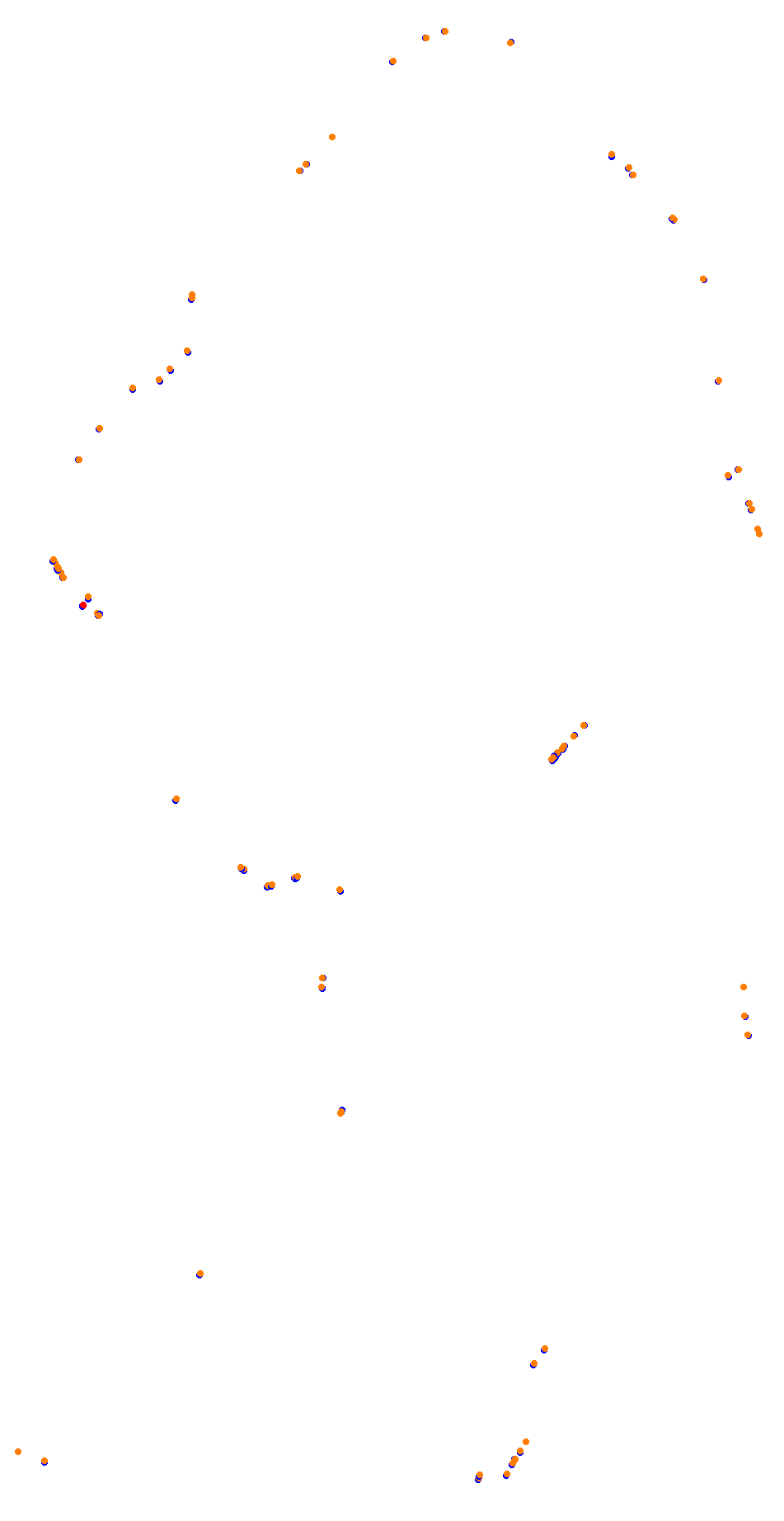 Barcelona City Circuit Reverse collisions